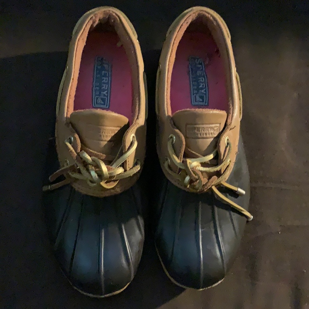 COPY - Sperry Top Sider Saltwater Leather Duck Rain Shoe